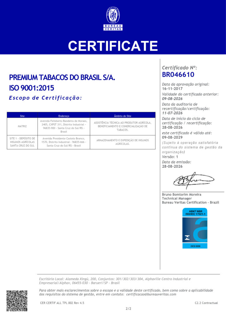 Certificate BR046610 # Item 1-A6BGXSE-2
