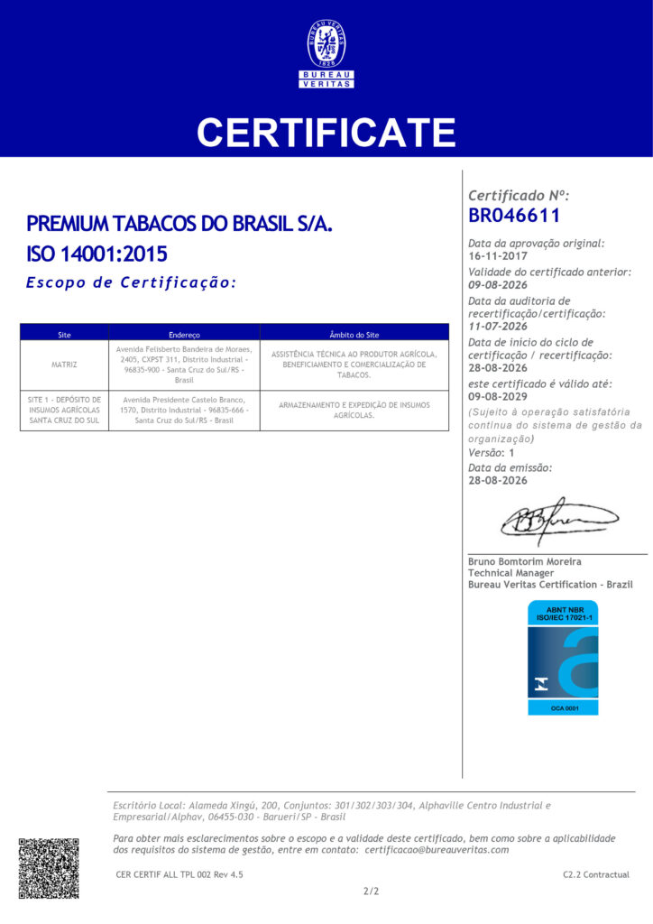 Certificate BR046611 # Item 1-A6BY1G5-2