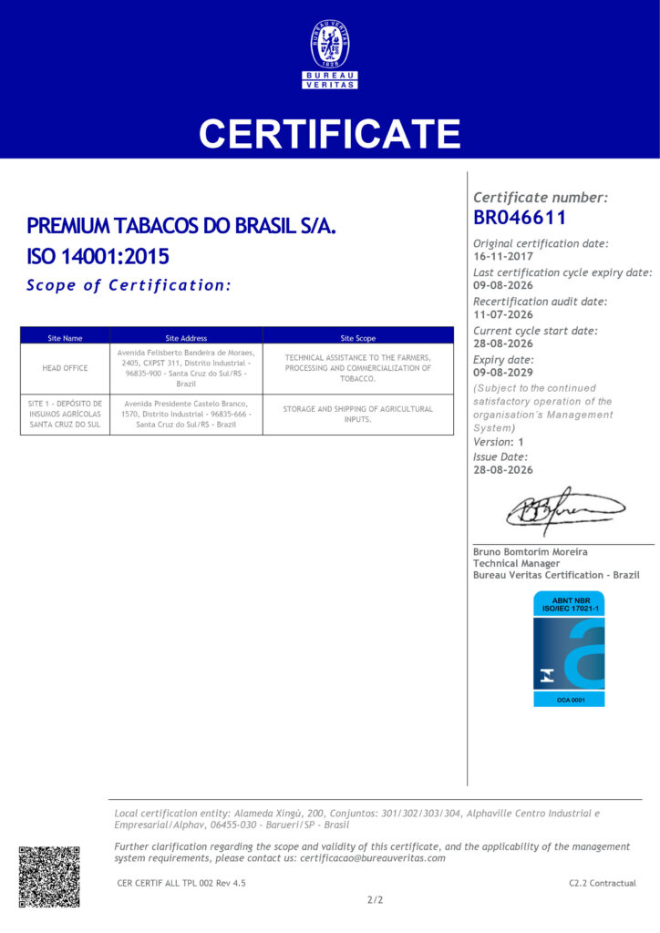 Certificate BR046611 # Item 1-A6BY1G8-2